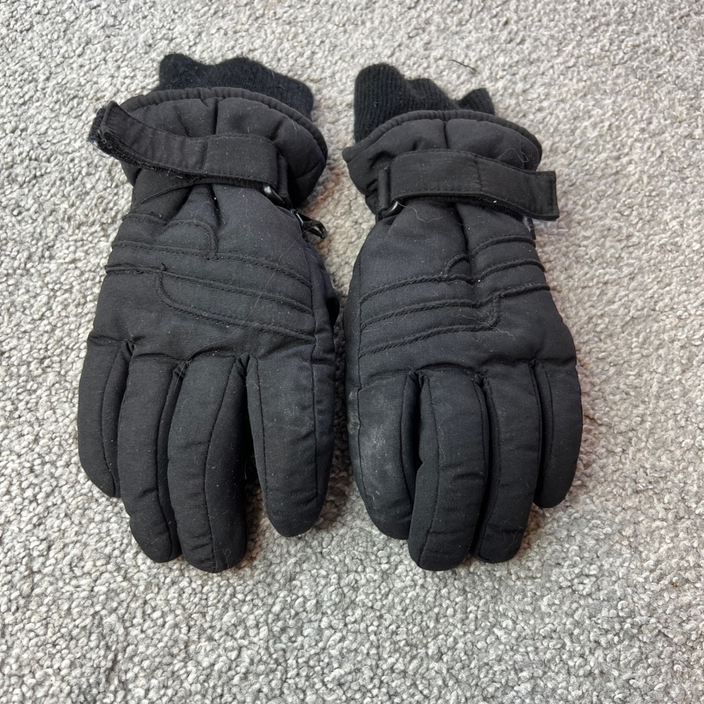 Mens Black Insulated Ski‎ Snowboard Gloves Thinsulate 40 Gram outdoor protectiom